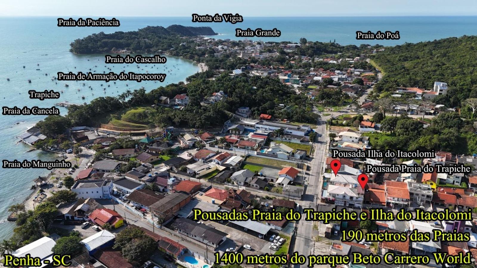 Pousada Praia Do Trapiche Penha  Εξωτερικό φωτογραφία