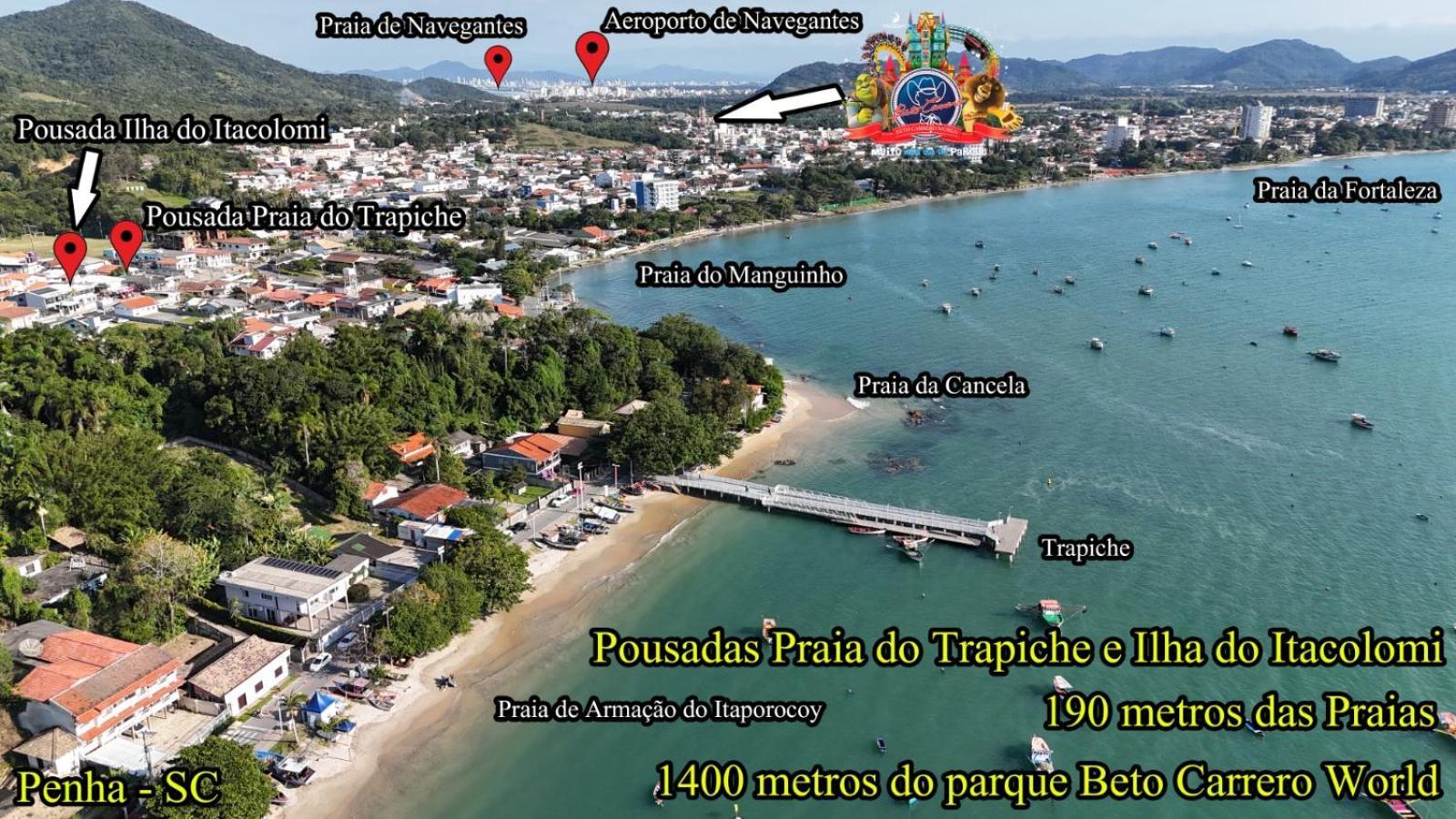Pousada Praia Do Trapiche Penha  Εξωτερικό φωτογραφία